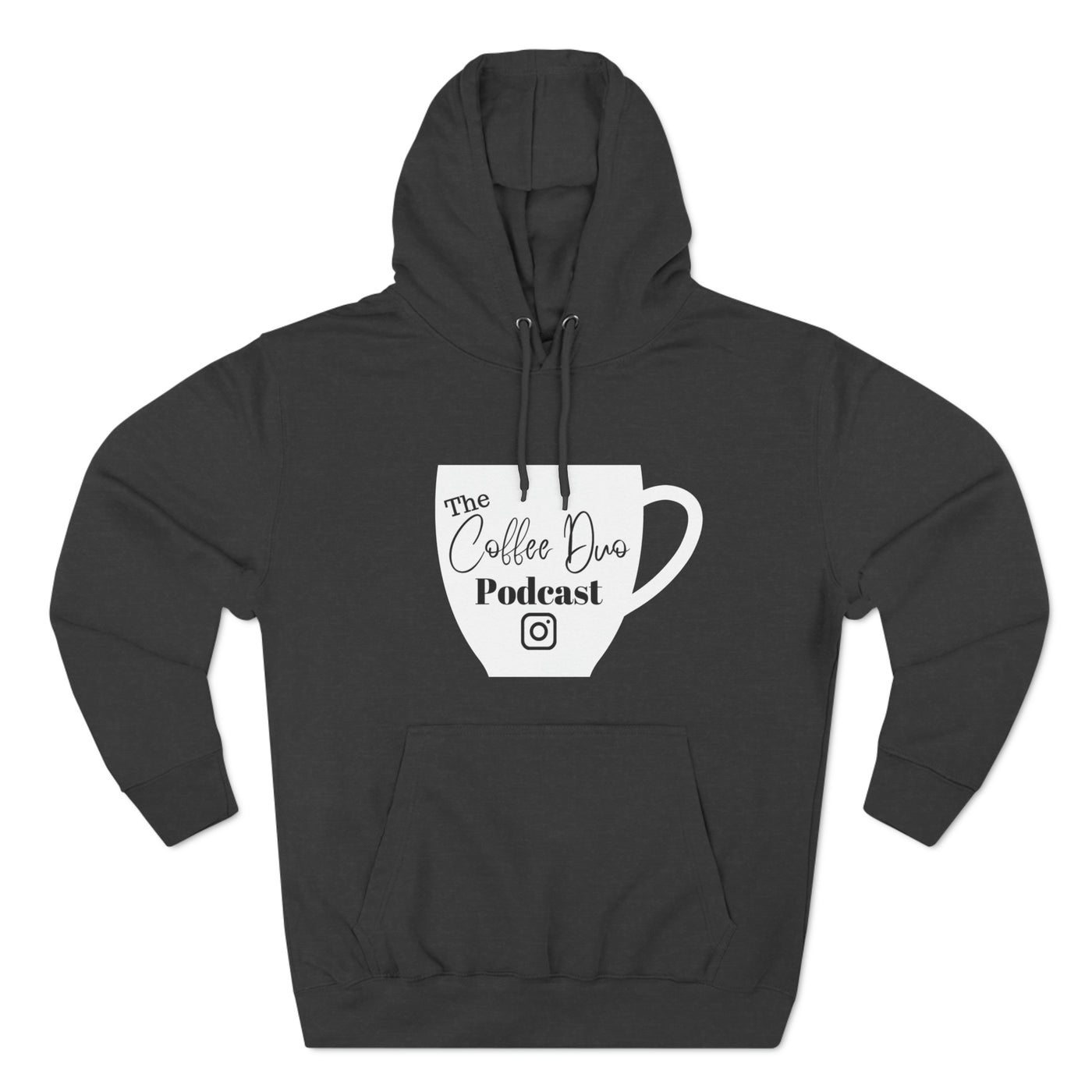 Coffee Duo Podcast (unisex) Three-Panel Fleece Hoodie