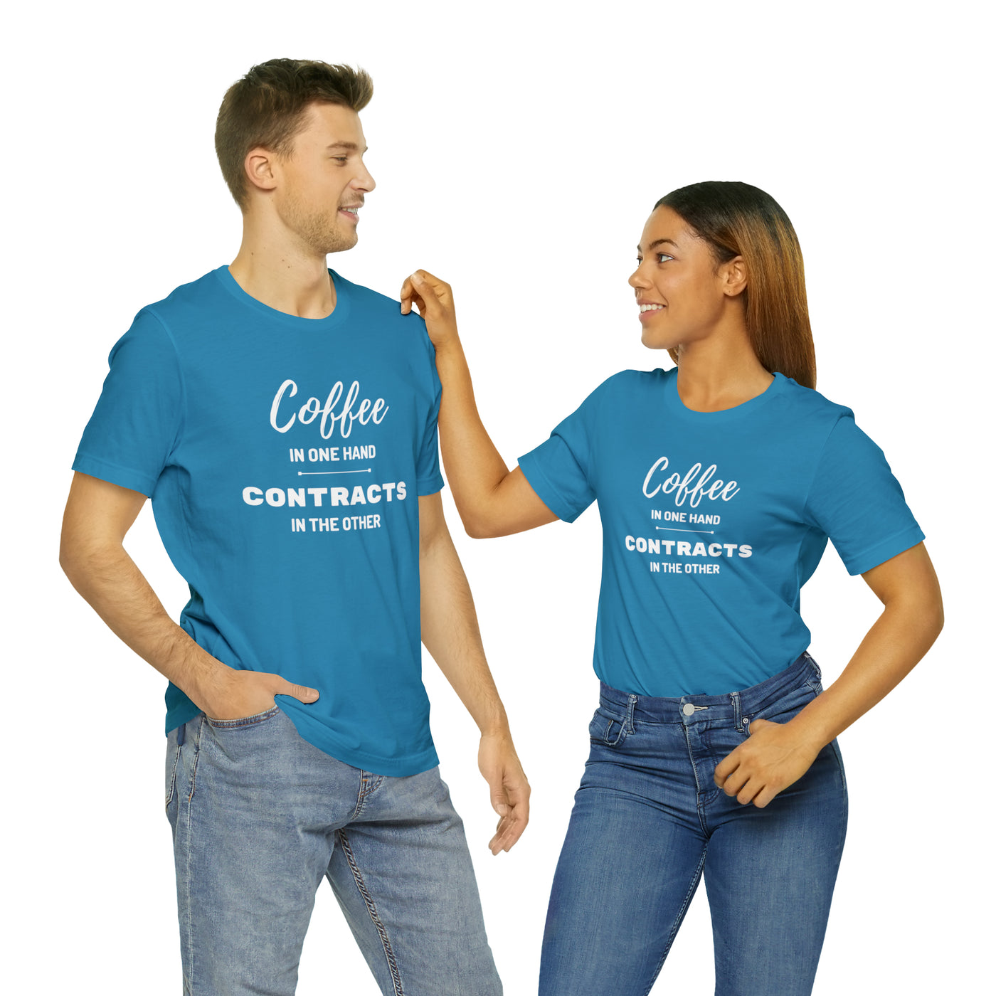 Coffee in One Hand Contracts in Another Tee