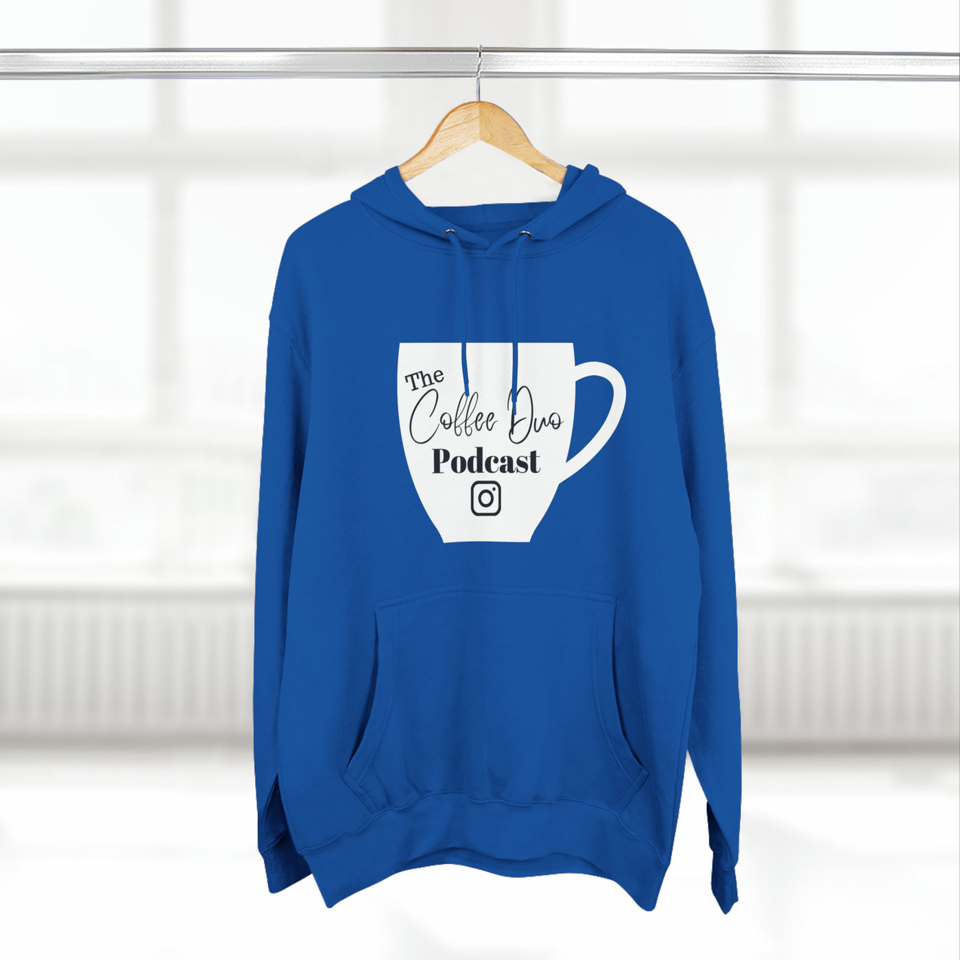 Coffee Duo Podcast (unisex) Three-Panel Fleece Hoodie