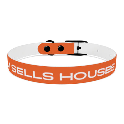 Dog Collar - My Mom Sells Houses - Orange