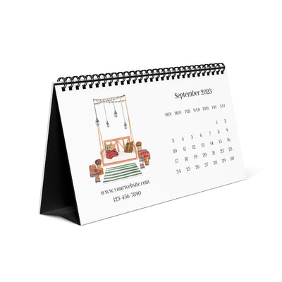 Custom Desk Calendar - Boho Home