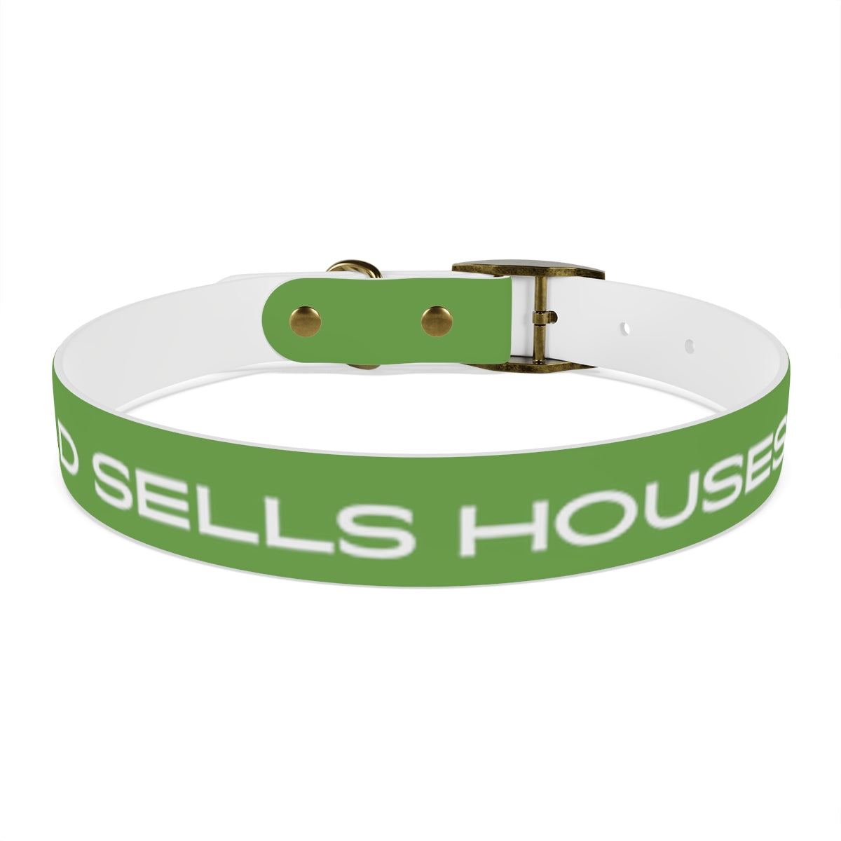 Dog Collar - My Dad Sells Houses - Green