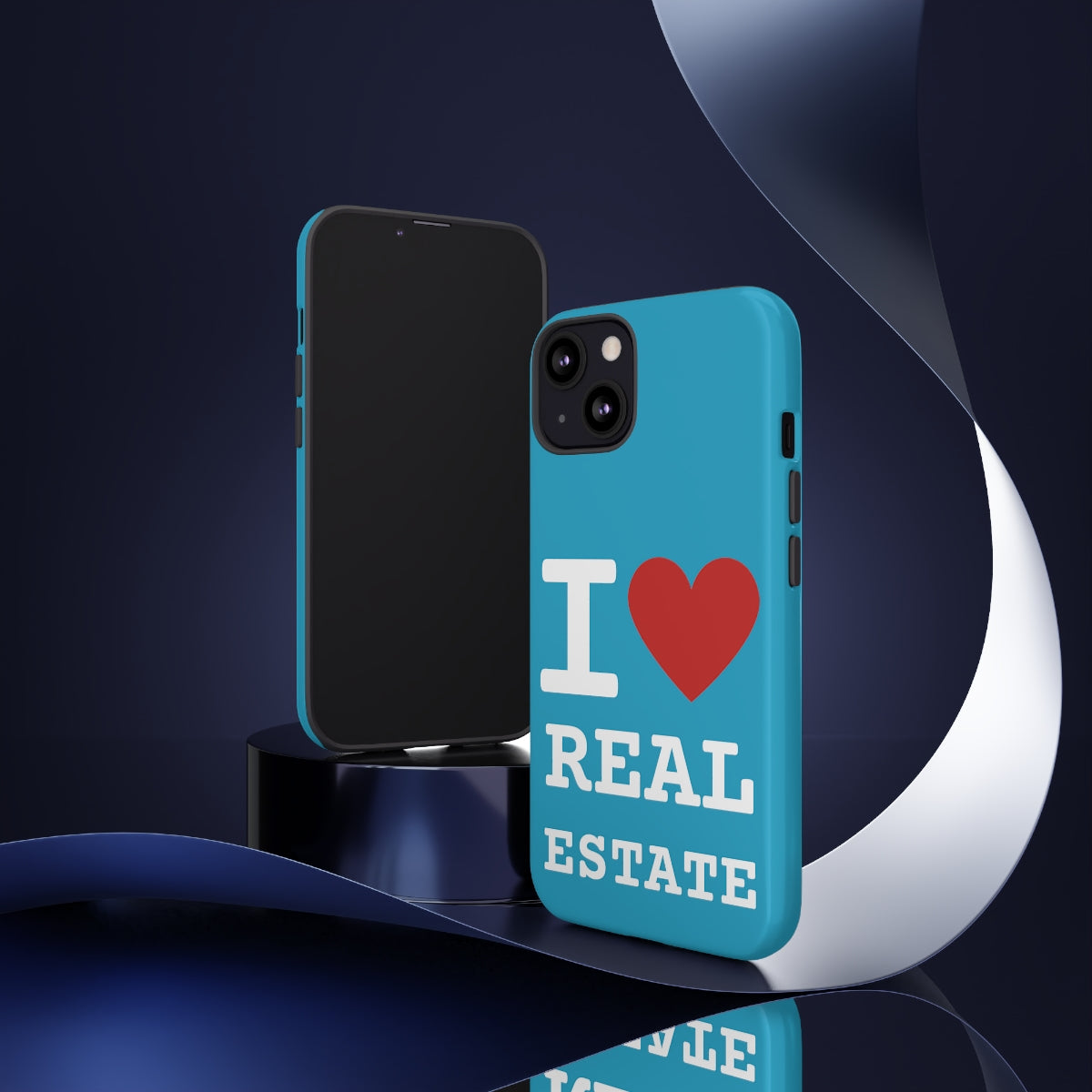 Tough Case - I Heart - Turquoise (31 Sizes)