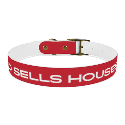 Dog Collar - My Dad Sells Houses - Red