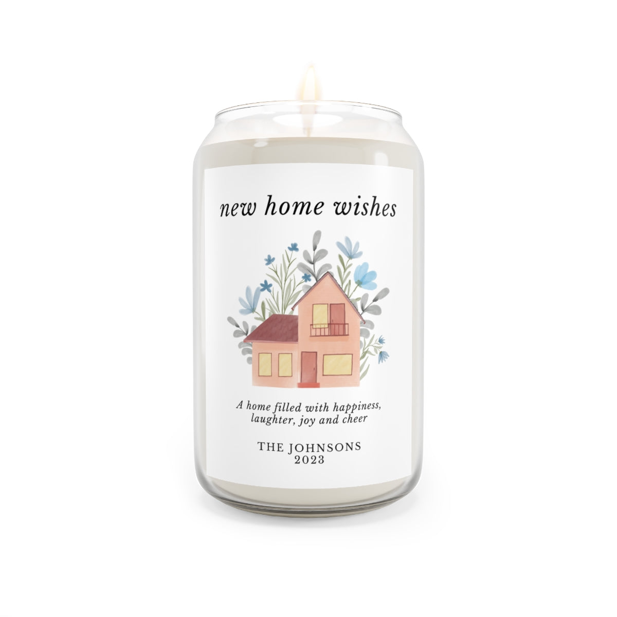 Personalized Candle - Home Wishes