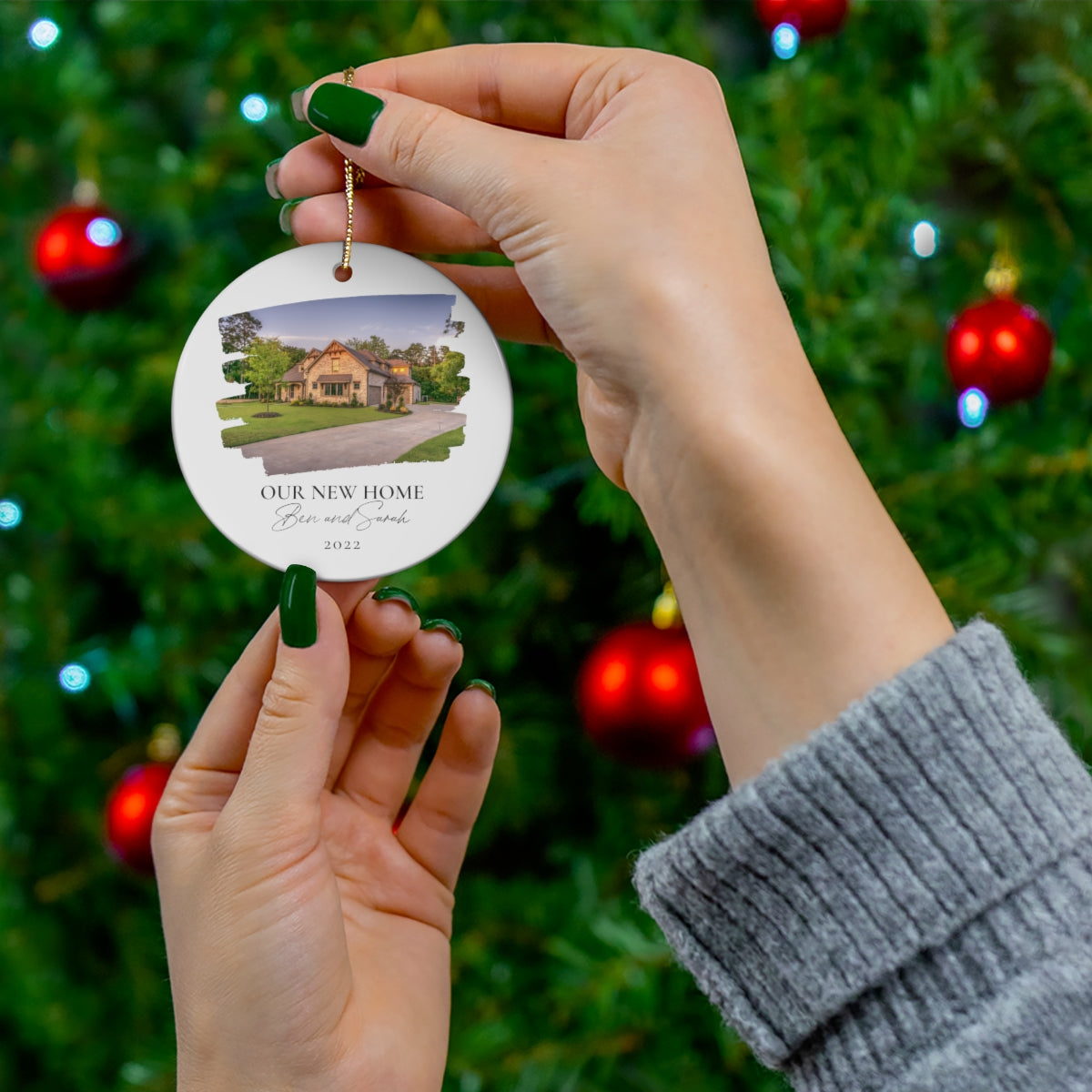 Ceramic Ornament - Home Portrait