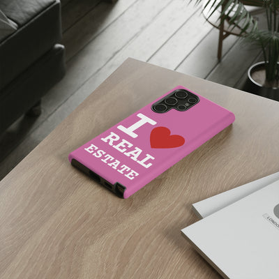 Tough Case - I Heart - Pink (31 Sizes)