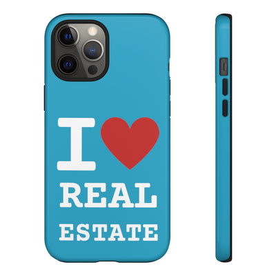 Tough Case - I Heart - Turquoise (31 Sizes)