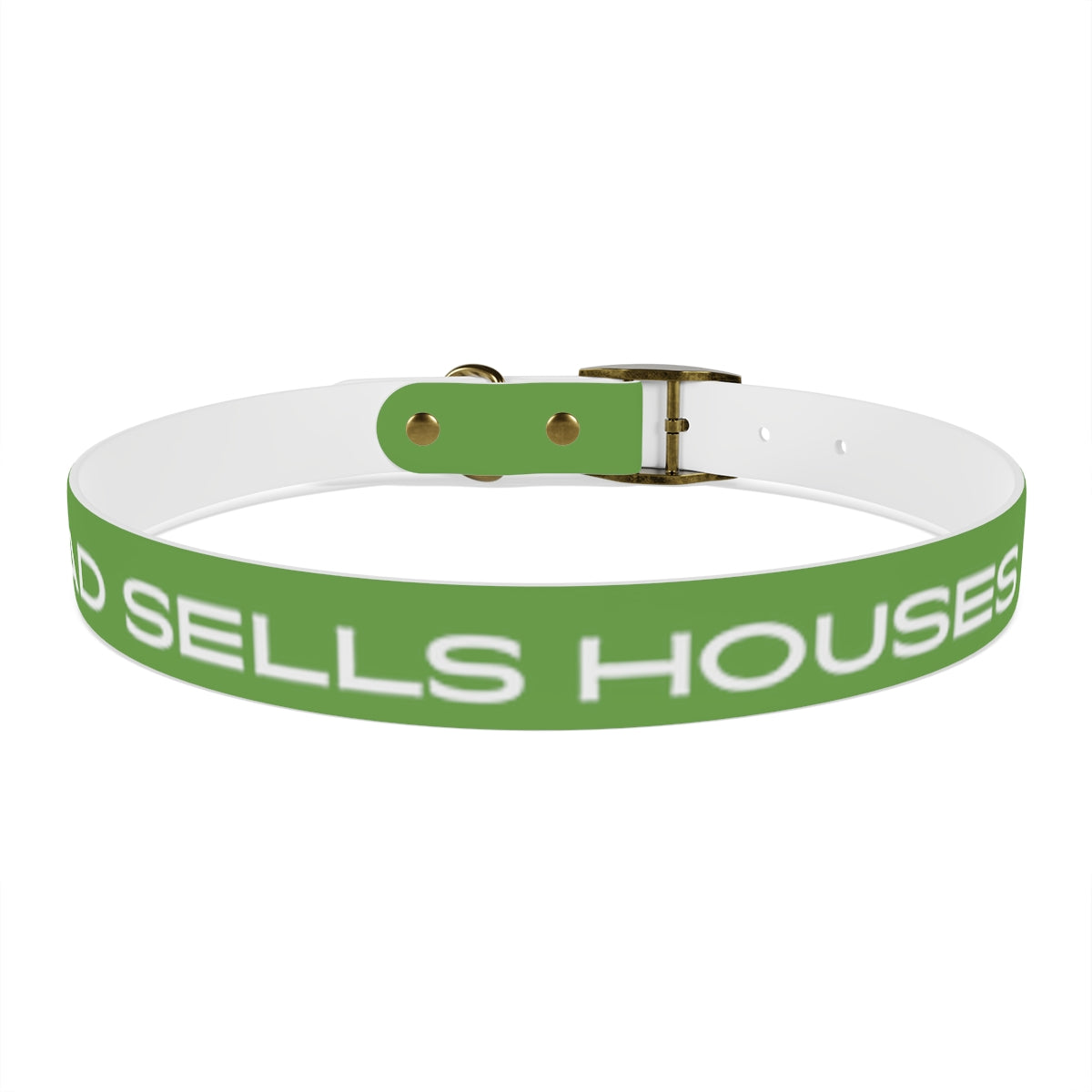 Dog Collar - My Dad Sells Houses - Green