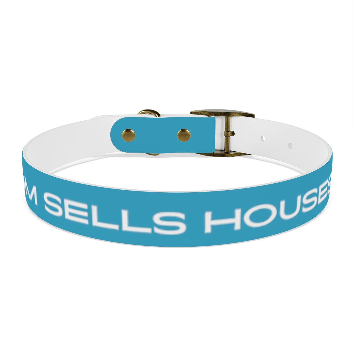 Dog Collar - My Mom Sells Houses - Turquoise