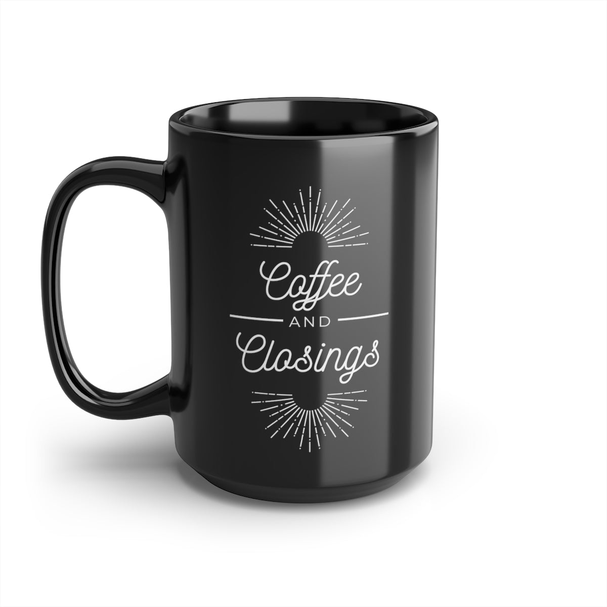 Mug - Coffee & Closings - Black