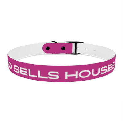 Dog Collar - My Dad Sells Houses - Pink