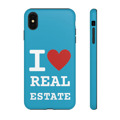 Tough Case - I Heart - Turquoise (31 Sizes)