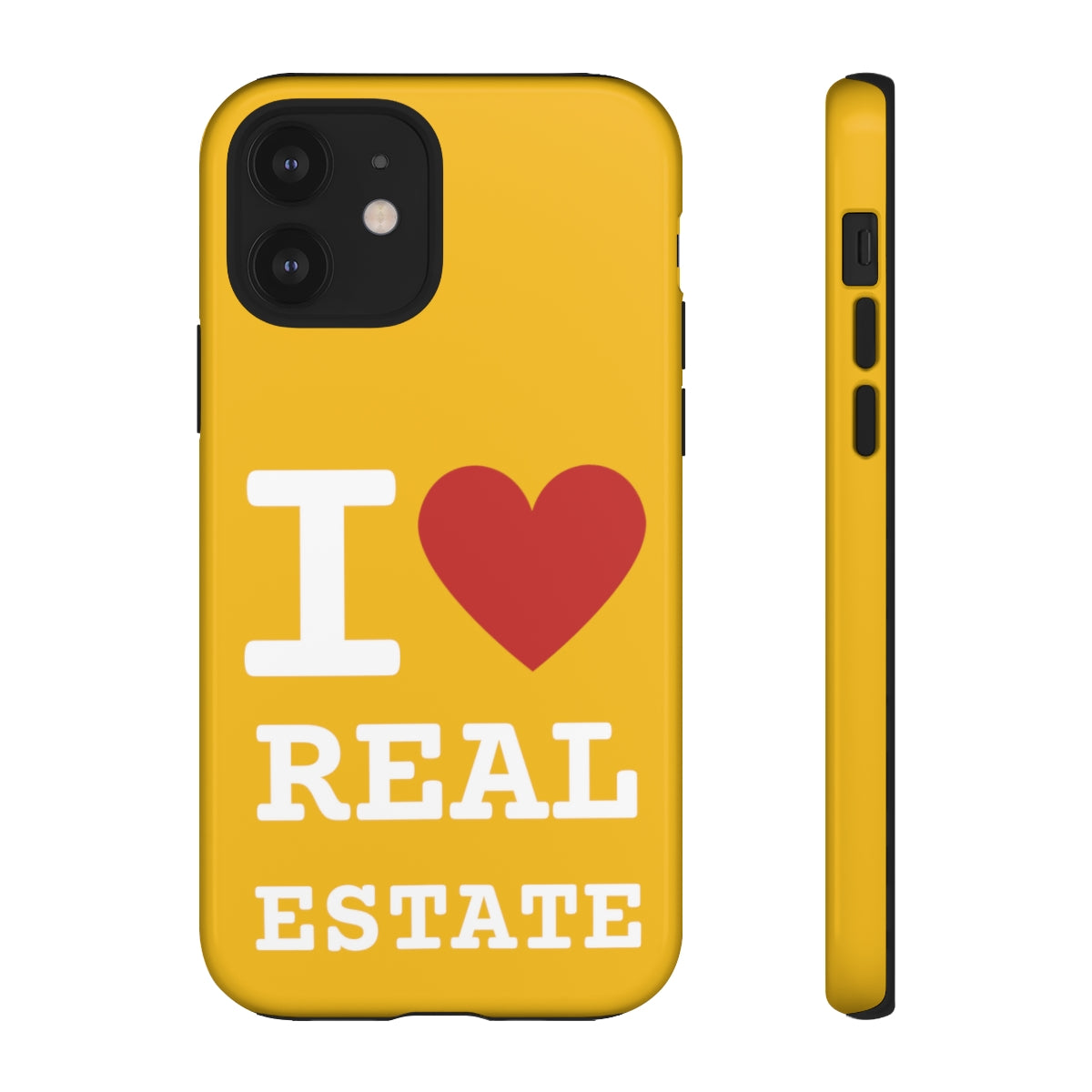 Tough Case - I Heart - Yellow (31 Sizes)