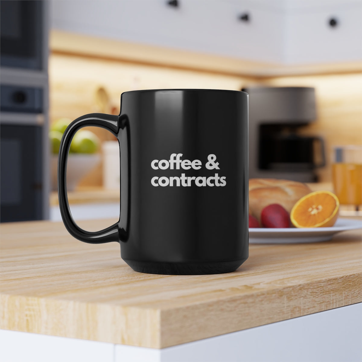 Mug - Coffee & Contracts - Black