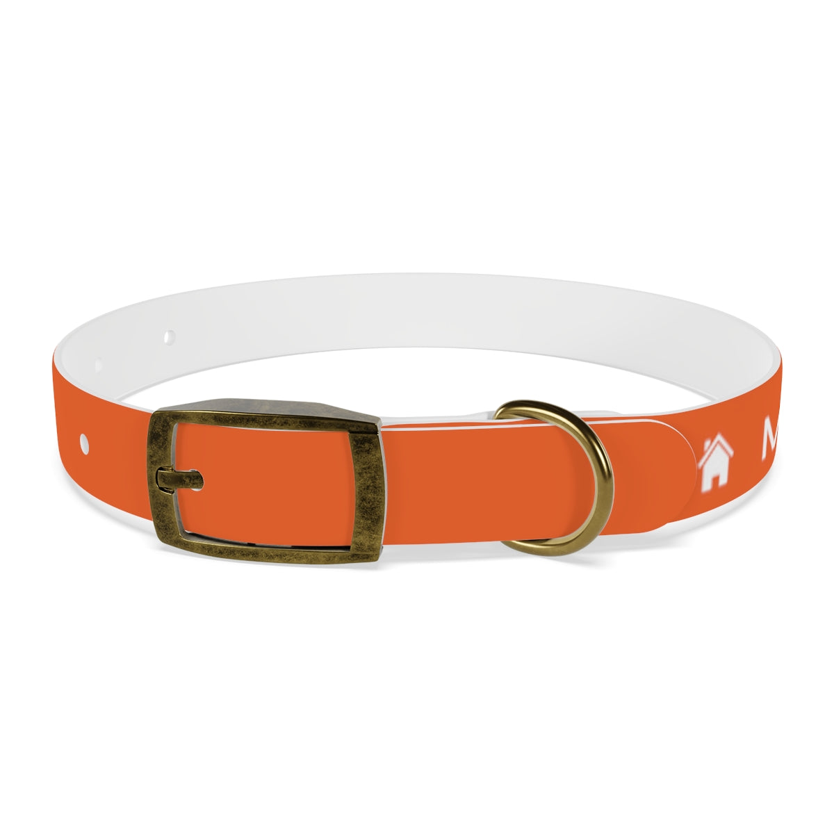 Dog Collar - My Dad Sells Houses - Orange