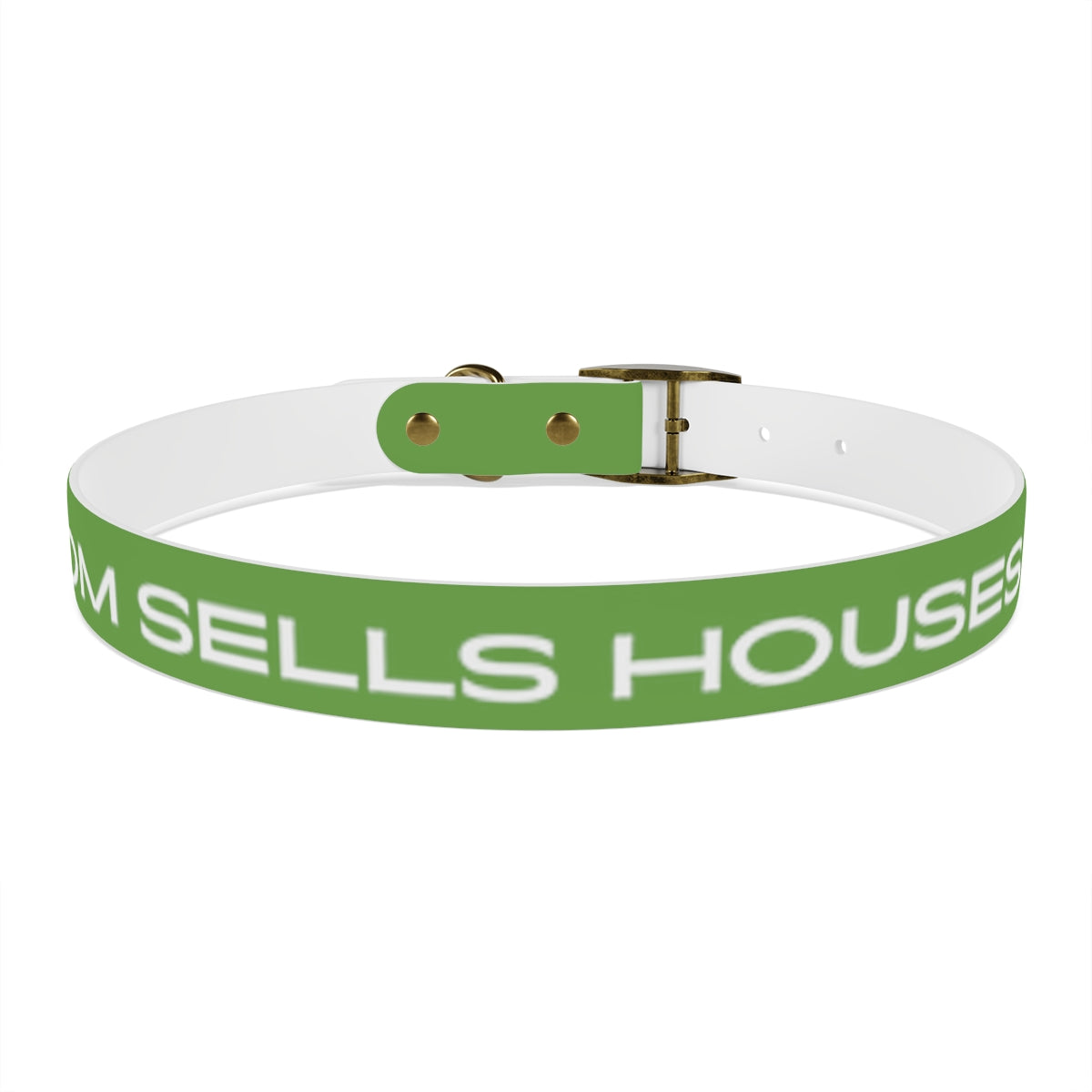 Dog Collar - My Mom Sells Houses - Green