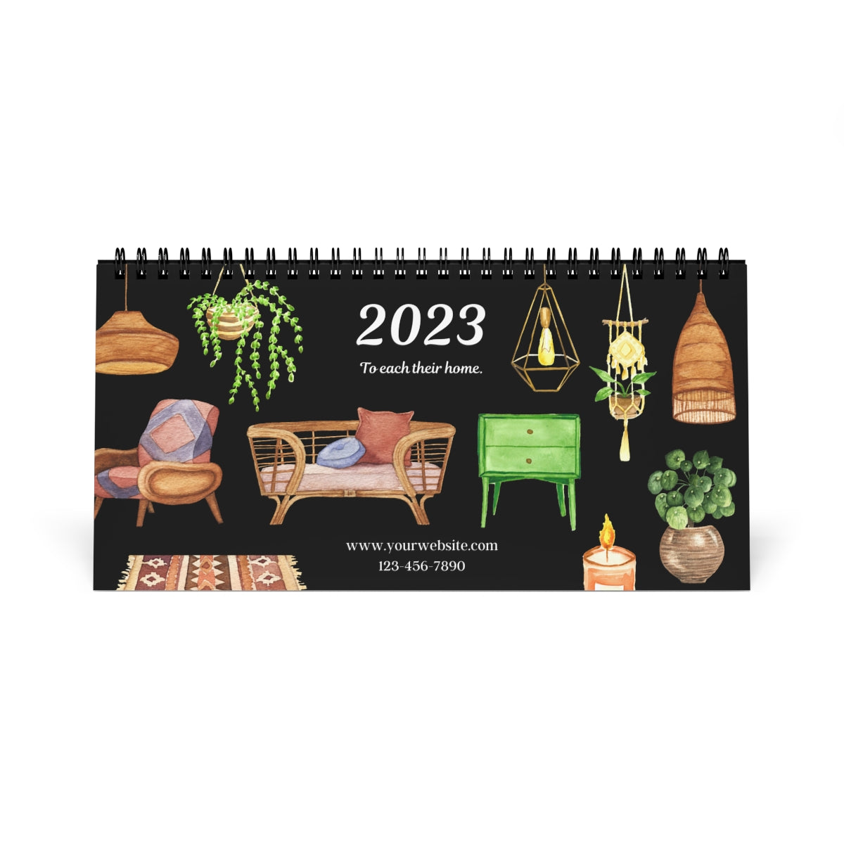 Custom Desk Calendar - Boho Home