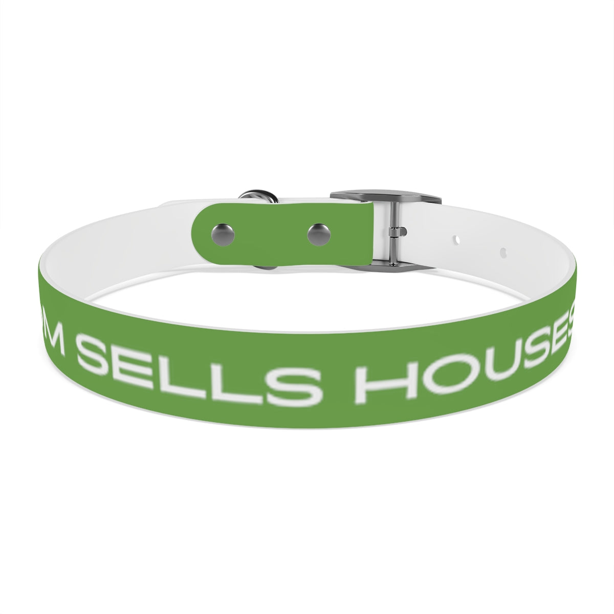 Dog Collar - My Mom Sells Houses - Green