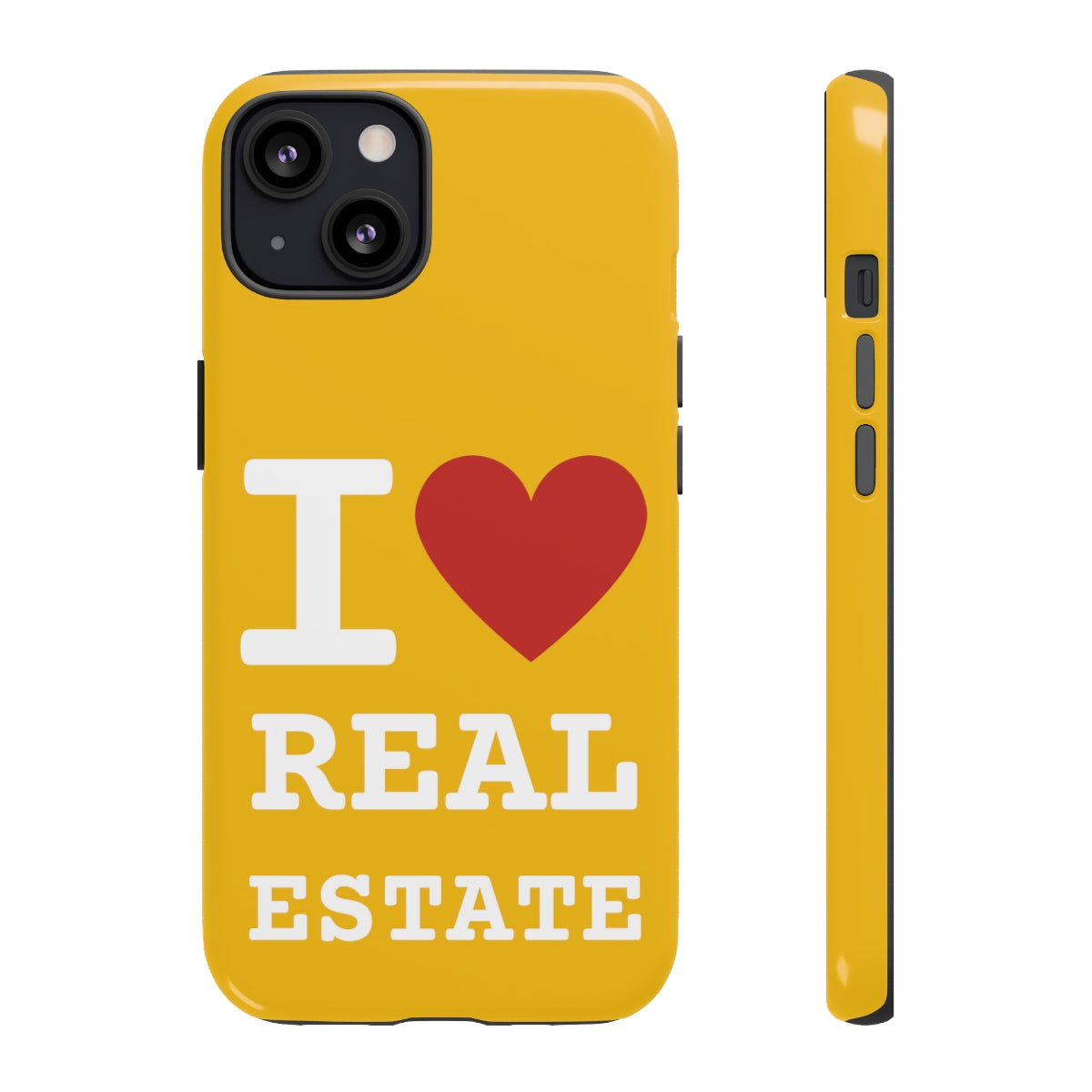 Tough Case - I Heart - Yellow (31 Sizes)