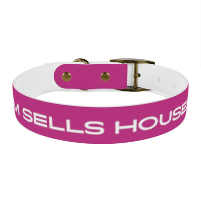 Dog Collar - My Mom Sells Houses - Pink