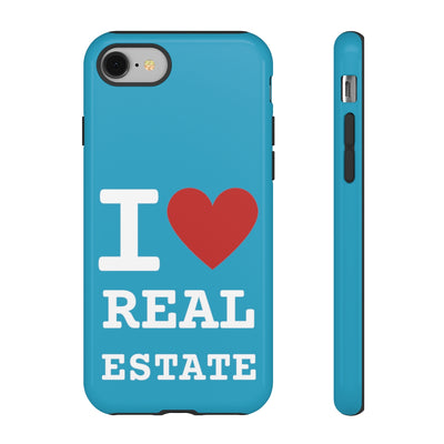 Tough Case - I Heart - Turquoise (31 Sizes)