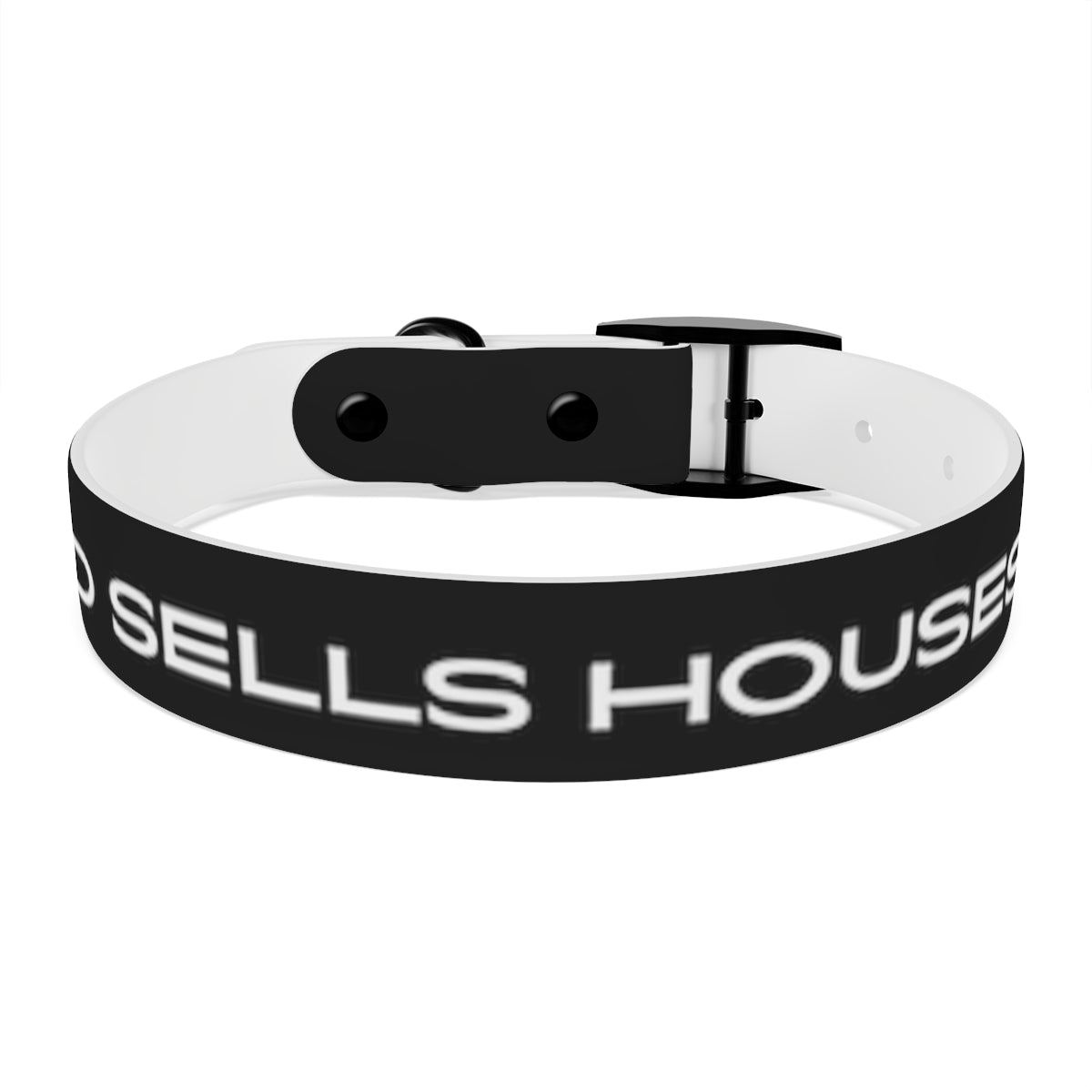 Dog Collar - My Dad Sells Houses - Black