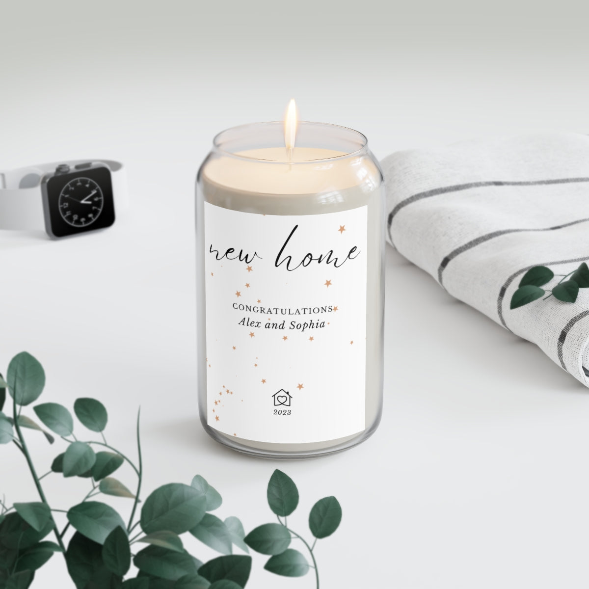 Personalized Candle - New Home