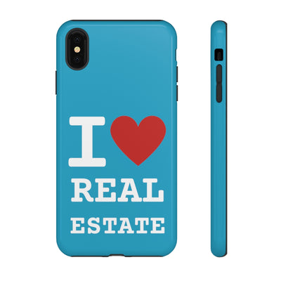 Tough Case - I Heart - Turquoise (31 Sizes)