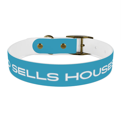 Dog Collar - My Dad Sells Houses - Turquoise