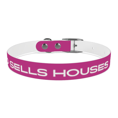 Dog Collar - My Dad Sells Houses - Pink