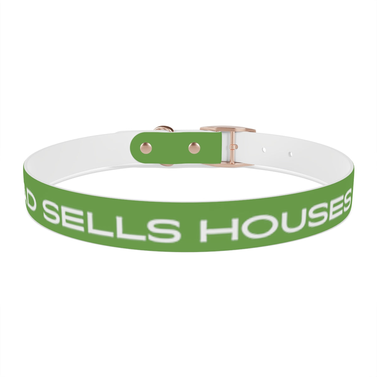 Dog Collar - My Dad Sells Houses - Green