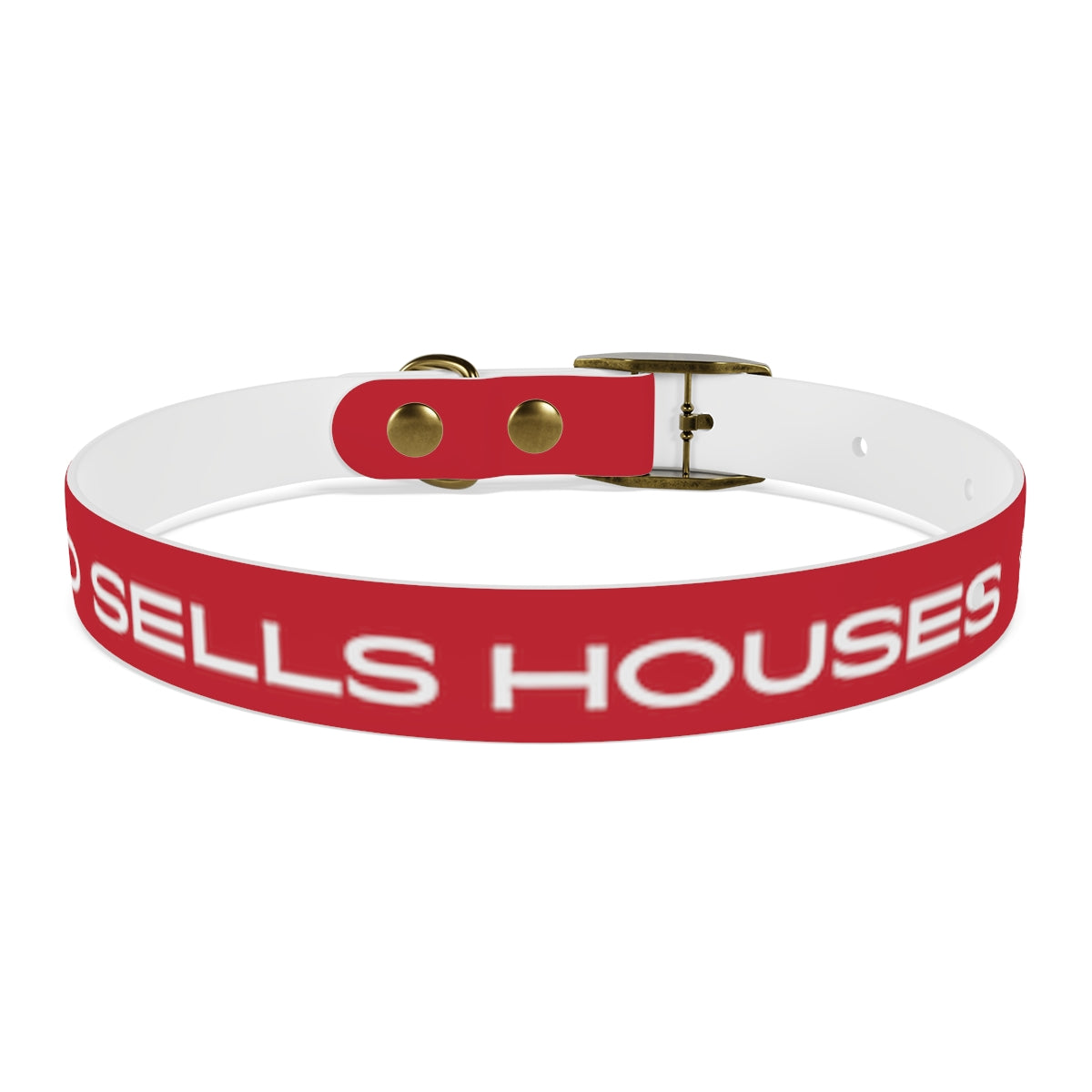 Dog Collar - My Dad Sells Houses - Red