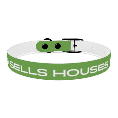 Dog Collar - My Dad Sells Houses - Green