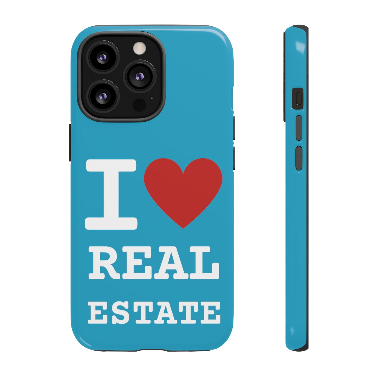 Tough Case - I Heart - Turquoise (31 Sizes)