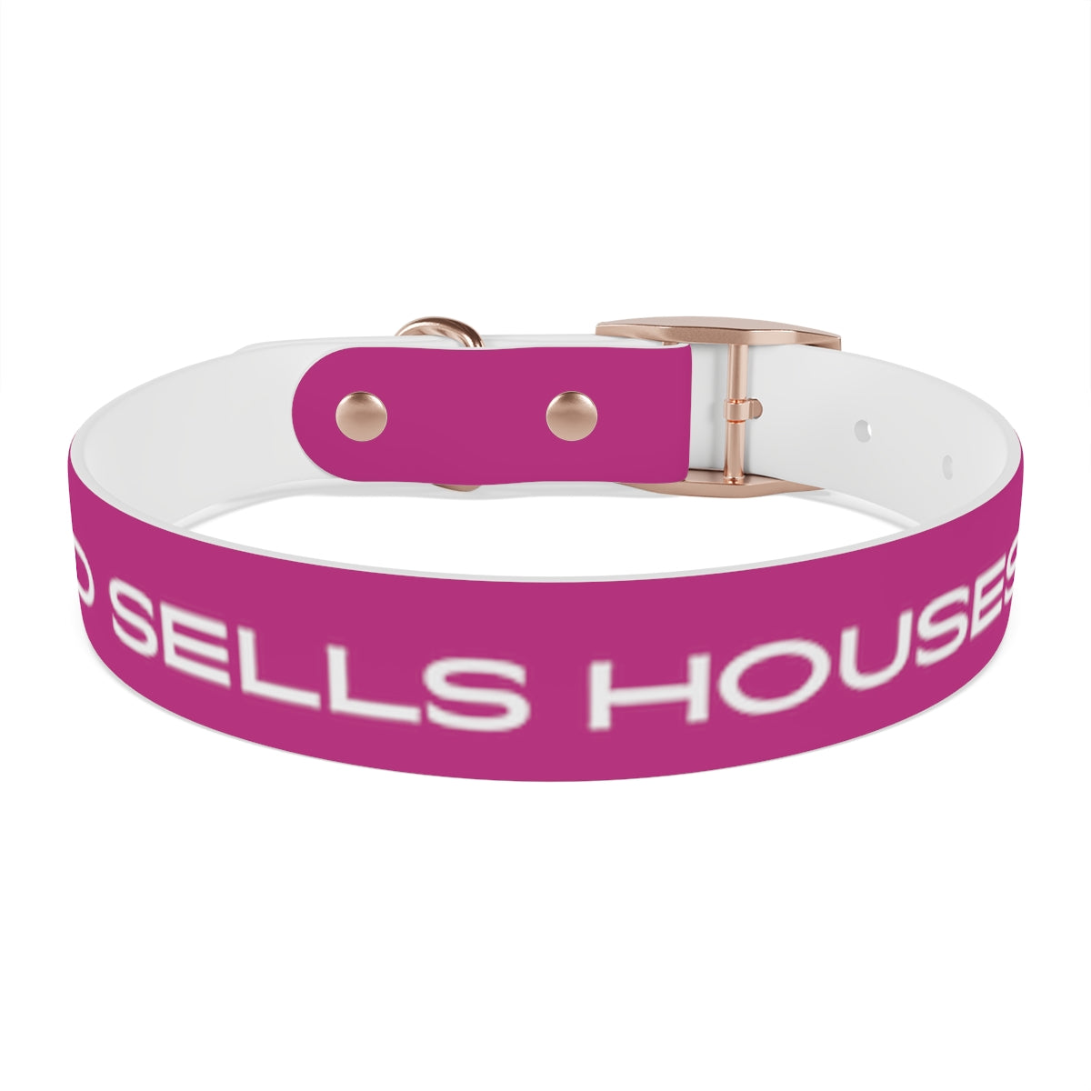 Dog Collar - My Dad Sells Houses - Pink