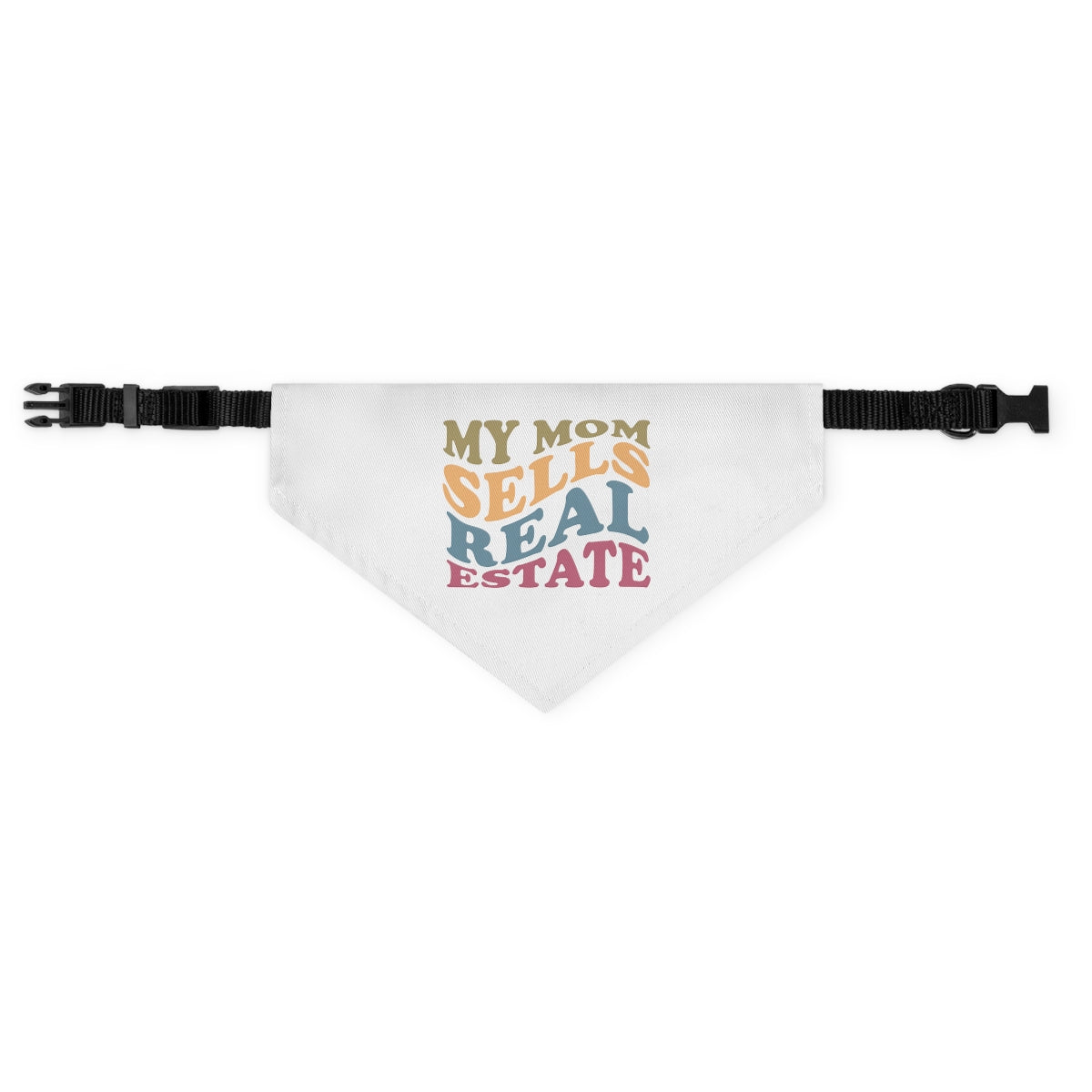 Pet Bandana Collar - My Mom - White