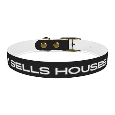 Dog Collar - My Mom Sells Houses - Black