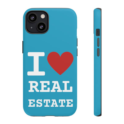 Tough Case - I Heart - Turquoise (31 Sizes)