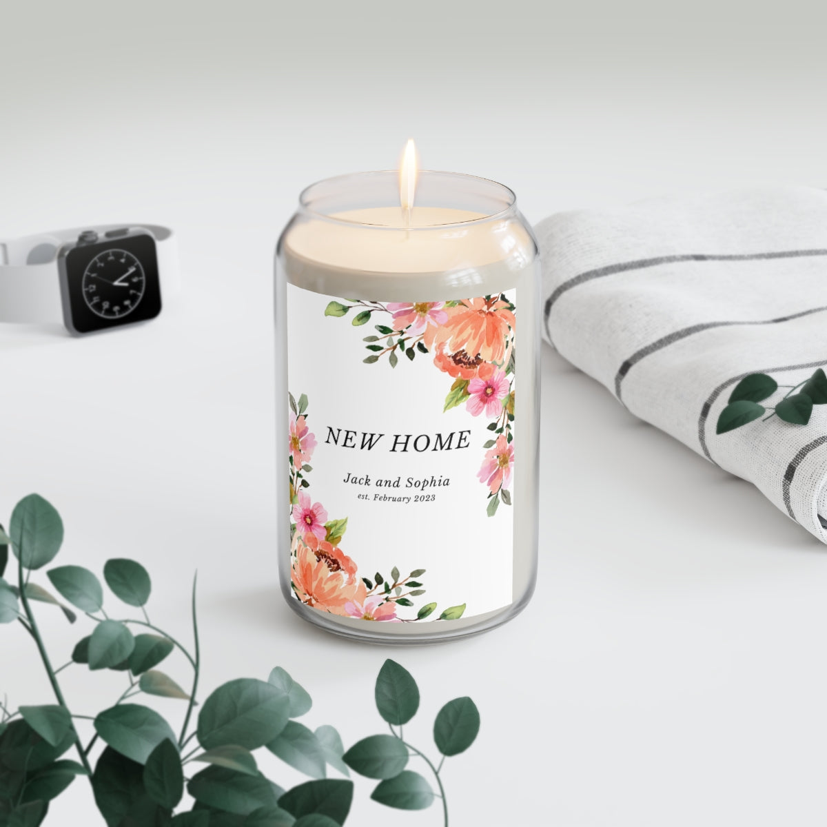 Personalized Candle - Floral