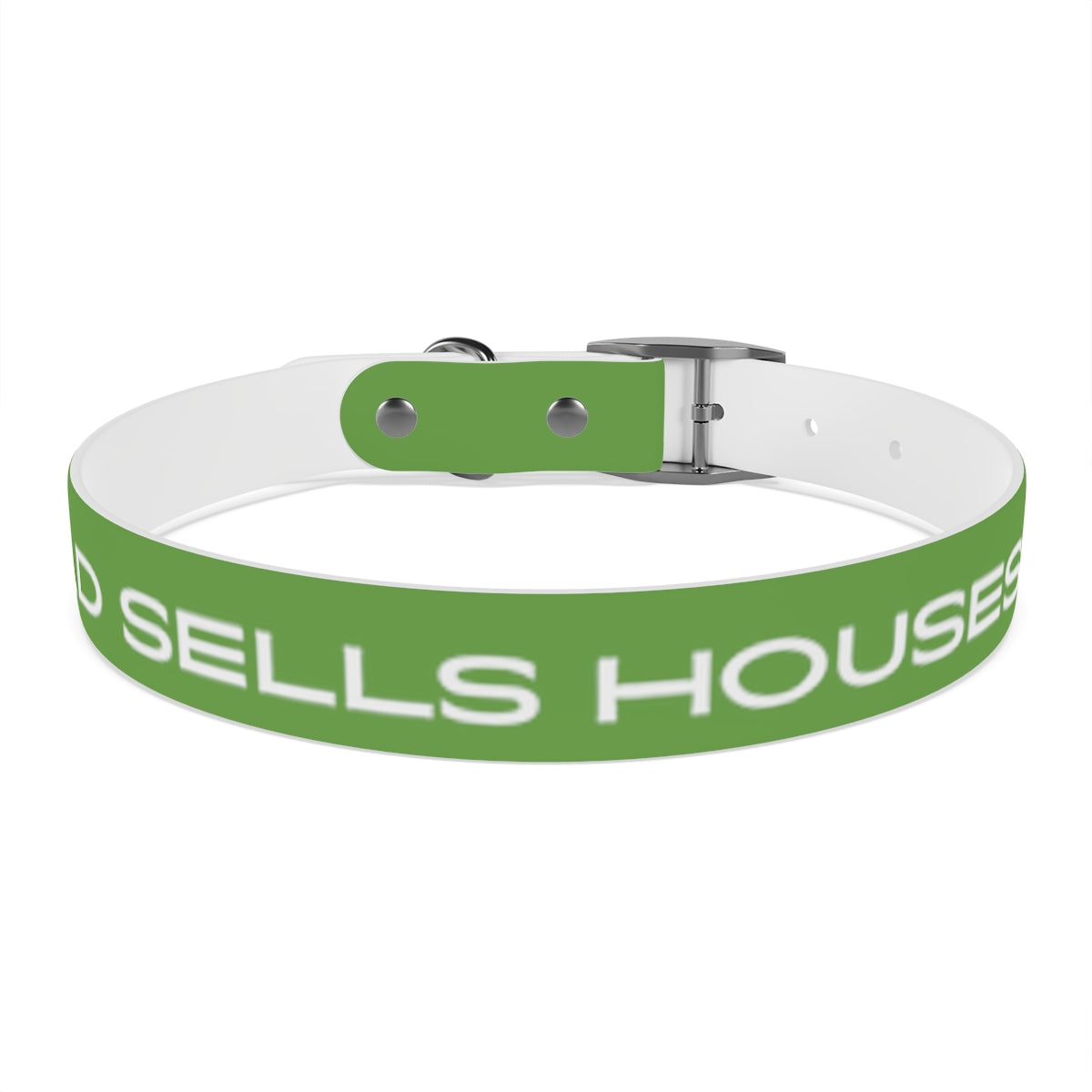 Dog Collar - My Dad Sells Houses - Green