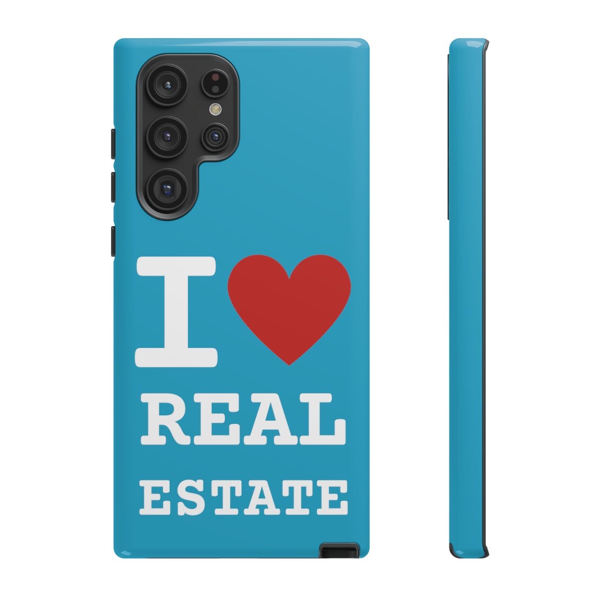 Tough Case - I Heart - Turquoise (31 Sizes)