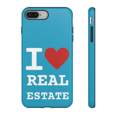 Tough Case - I Heart - Turquoise (31 Sizes)