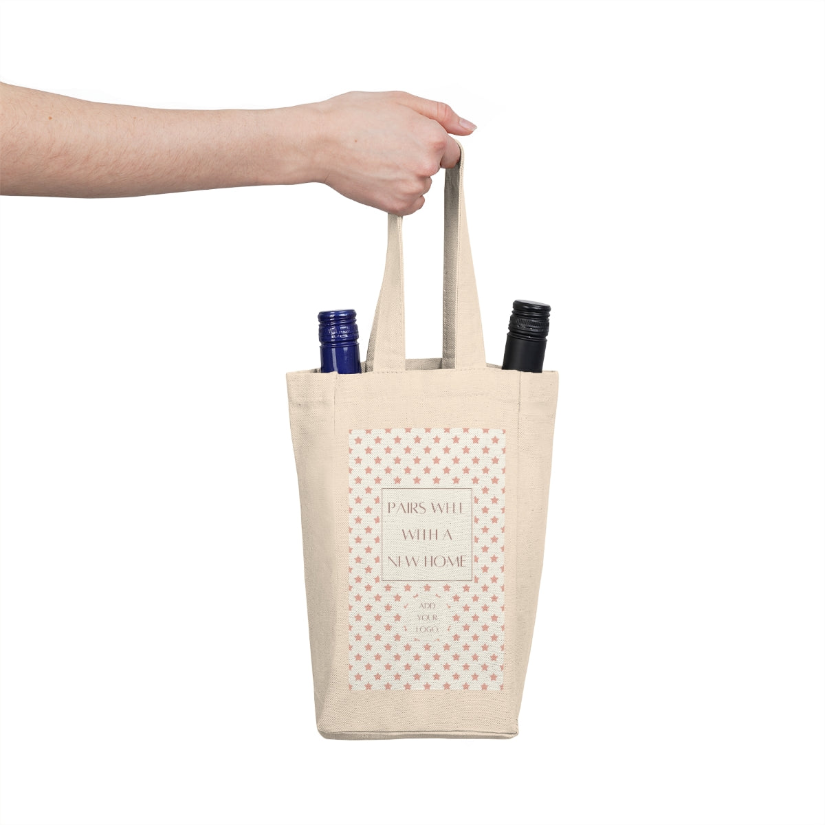 Double Wine Tote - Stars