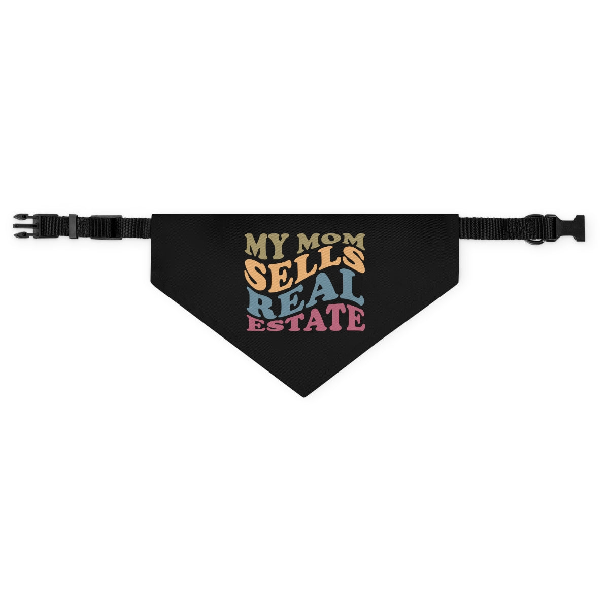 Pet Bandana Collar - My Mom - Black