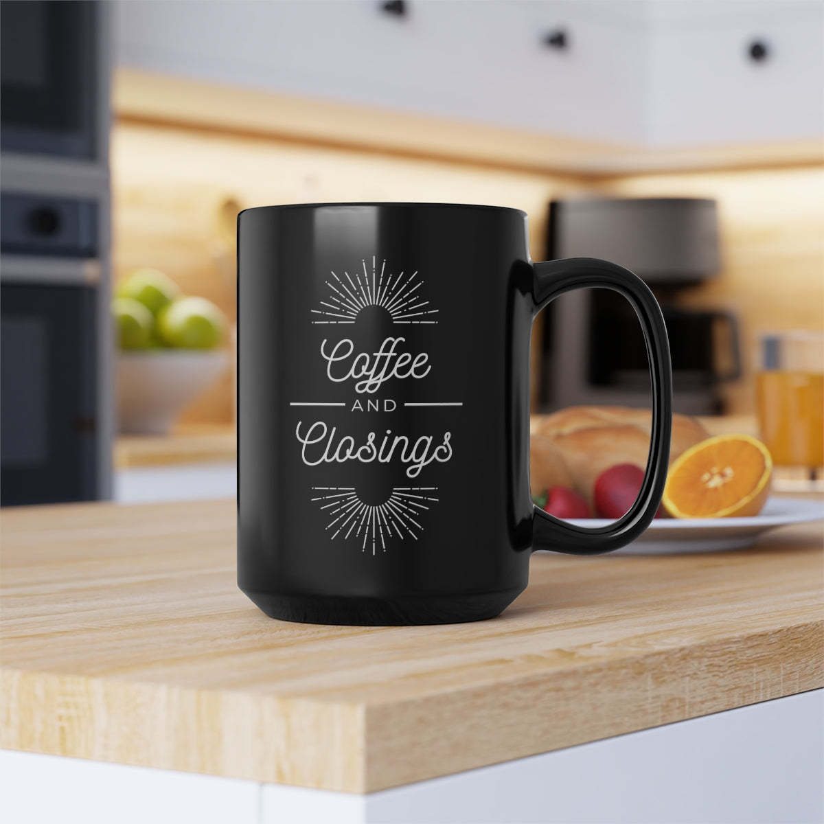 Mug - Coffee & Closings - Black