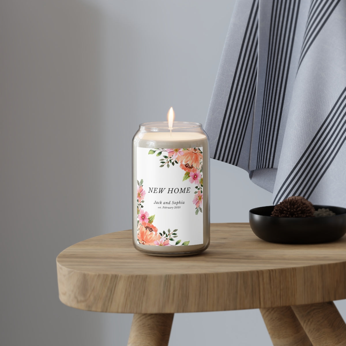 Personalized Candle - Floral