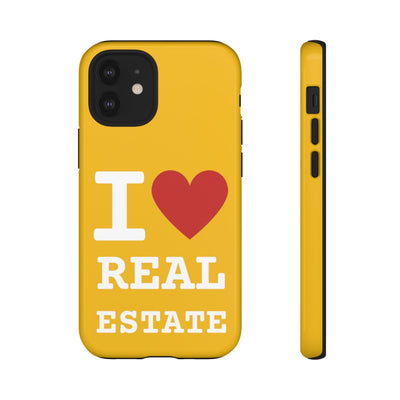 Tough Case - I Heart - Yellow (31 Sizes)