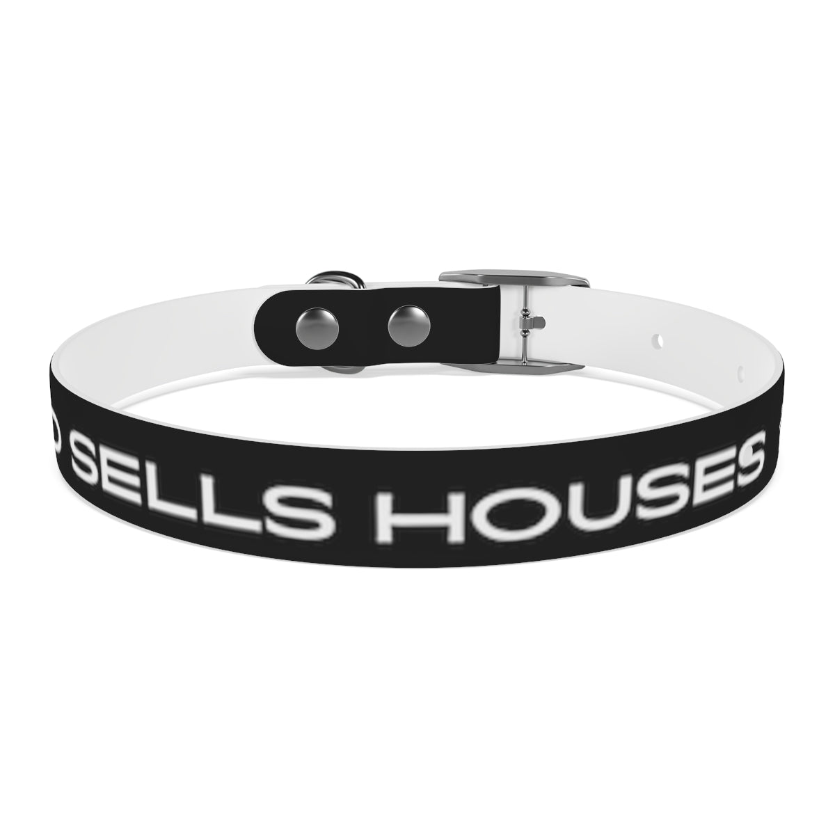 Dog Collar - My Dad Sells Houses - Black