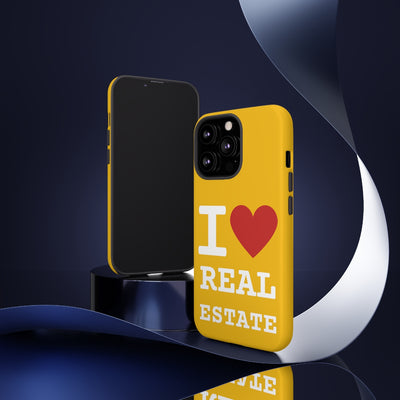 Tough Case - I Heart - Yellow (31 Sizes)